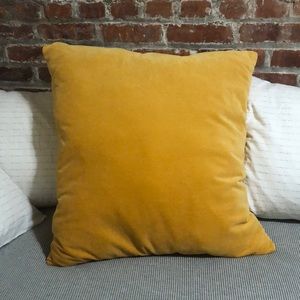 World Market Gold velvet accent pillow